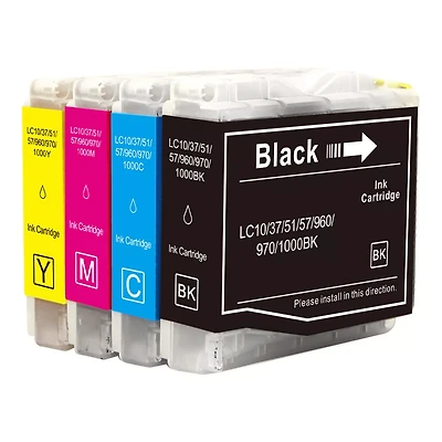 Brother LC- Set Ink / Inkjet Cartridge – Black Cyan Yellow Magenta