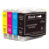 Brother LC- Set Ink / Inkjet Cartridge – Black Cyan Yellow Magenta