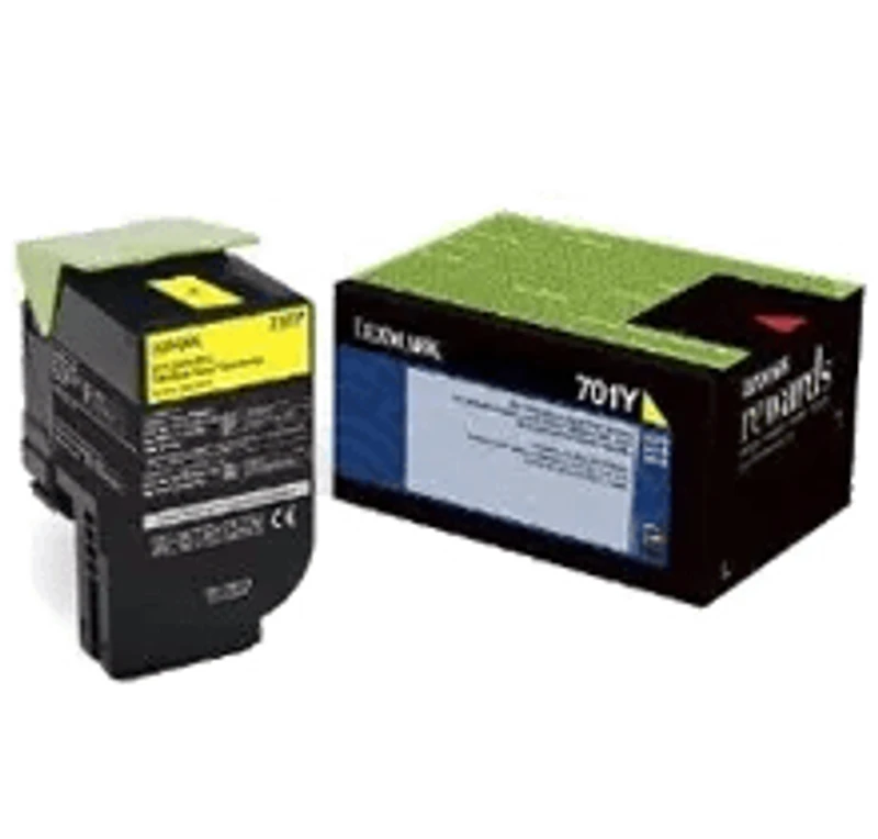 ~Brand New Original LEXMARK 70C10Y0 Laser Toner Cartridge Yellow