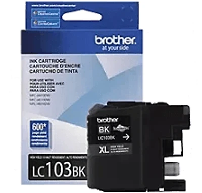 Brand New Original Brother LC-103BK Ink / Inkjet Cartridge High Yield - Black