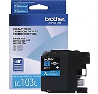 Brand New Original Brother LC-103C Ink / Inkjet Cartridge High Yield - Cyan