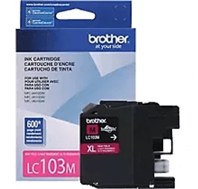Brand New Original Brother LC-103M Ink / Inkjet Cartridge High Yield - Magenta
