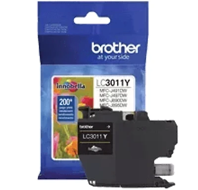 Brand New Original Brother LC-3011Y Ink / Inkjet Cartridge - Yellow