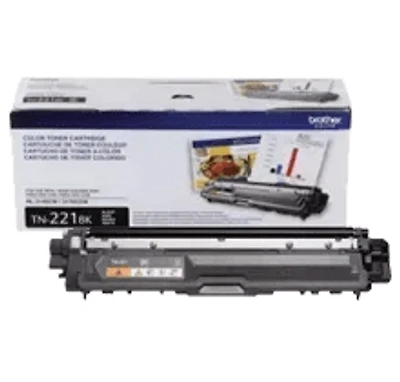 Brand New Original Brother TN-221BK Laser Toner Cartridge - Black