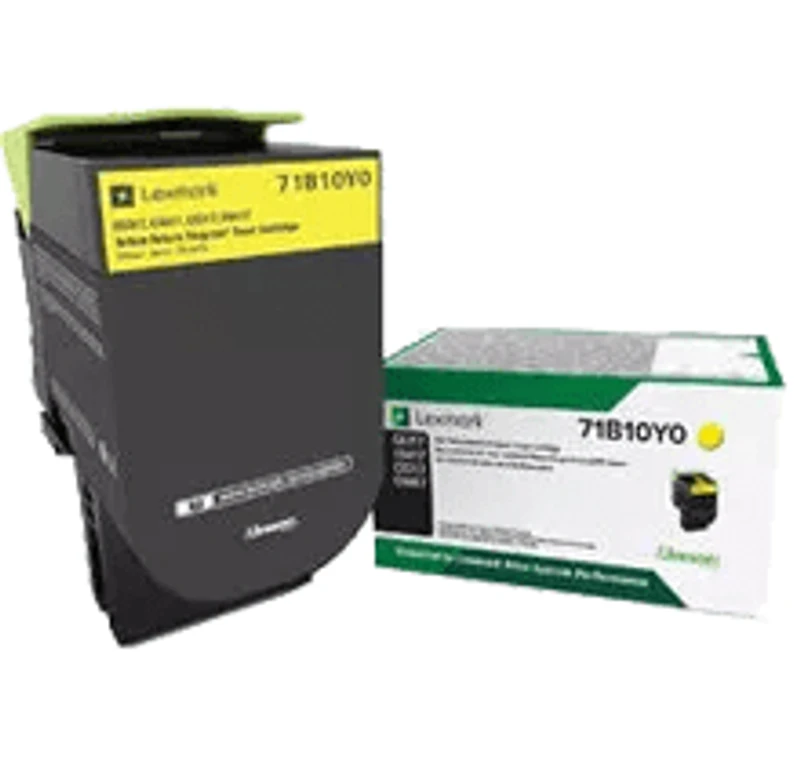 ~Brand New Original LEXMARK 71B10Y0 Laser Toner Cartridge Yellow