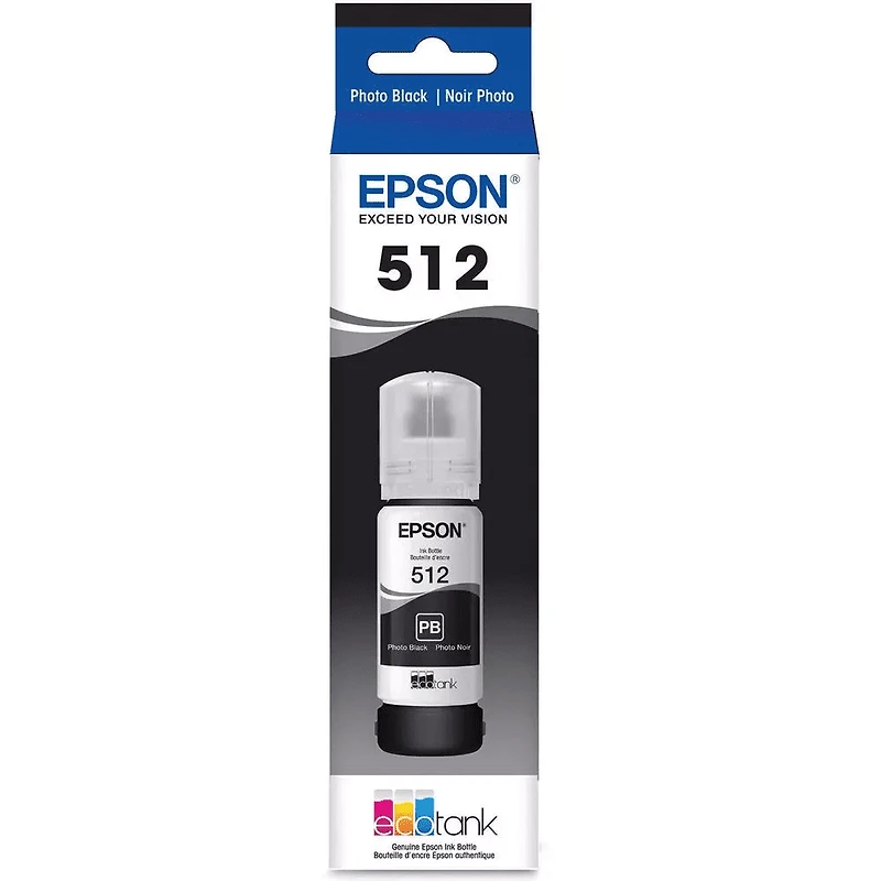 ~Brand New Original Epson T512120-S INK Bottle Dye Photo Black