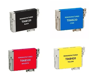 Epson T068 Ink / Inkjet Cartridge Set Black Cyan Magenta Yellow