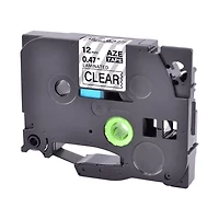 Brother TZE- – Black on Clear Laminated Tape for P-touch Label Makers – mm wide x 8 m long