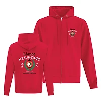 ATCFY2600 Youth Zip-Up Hoodie (Embroidered) - Red