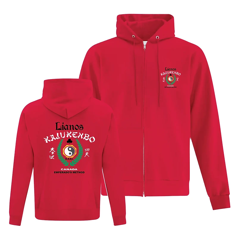 ATCFY2600 Youth Zip-Up Hoodie (Embroidered) – Red