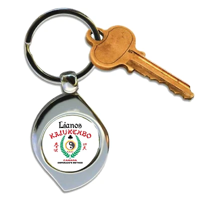 Pewter Swirl Keychain