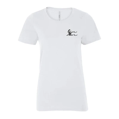 ATC8000L Give More Ladies Crewneck TShirt – 2 Lines