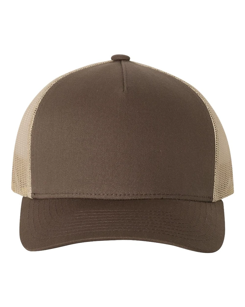 YP Classics Five Panel Retro Trucker Cap 6506