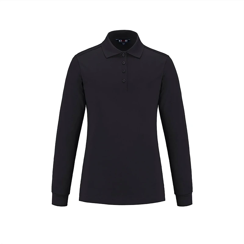 S05738 Birdie Ladies Long Sleeve pique Mesh Polo