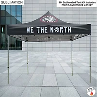 10′ Premium Sublimated Tent Kit, Includes Premium 40mm Aluminum Frame and Canopy