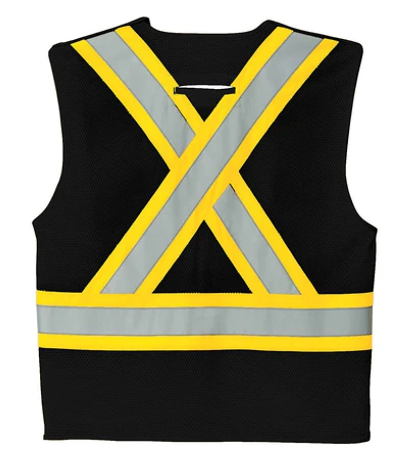 L01160 – Guardian – Mesh Hi-Vis 5 Point Tear Away Vest – Dual Sized