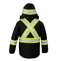 L01250 – Armour – Hi-Vis Insulated Parka with Detachable Hood