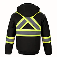 L01290 – International – Cotton Canvas Hi-Vis Bomber Jacket with Detachable Hood