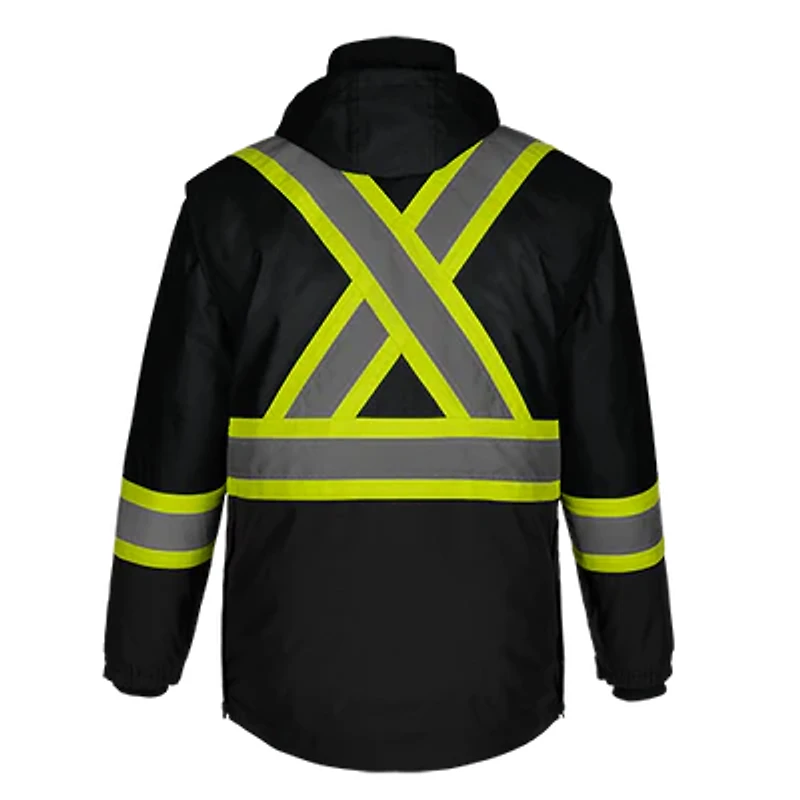 L01275 – Kenworth – 5in1 Hi-Vis Parka with Detachable Hood