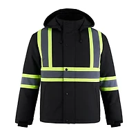 L01310 – Freightliner – Hi-Vis Insulated Softshell Jacket w/ Detachable Hood