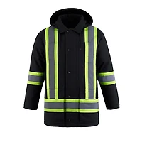 L01292 – Kingpin – Cotton Canvas Hi-Vis Insulated Parka with Detachable Hood