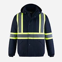 L01277 – Peterbuilt – Hi-Vis 3 in 1 Bomber Jacket with Detachable Hood