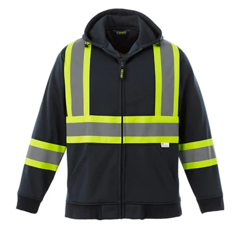 L00682 – Freedom – Hi-Vis Full Zip Hooded Sweatshirt