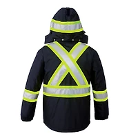 L01250 – Armour – Hi-Vis Insulated Parka with Detachable Hood