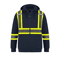 L01380 – Infinity – Hi-Vis Full Zip Hooded Sweatshirt with Detachable Hood