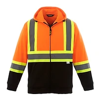 L00682 – Freedom – Hi-Vis Full Zip Hooded Sweatshirt