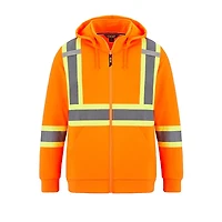 L01380 – Infinity – Hi-Vis Full Zip Hooded Sweatshirt with Detachable Hood