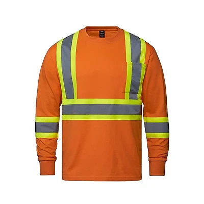 S05995 – Paramount – Cotton Long Sleeve Hi-Vis T-Shirt