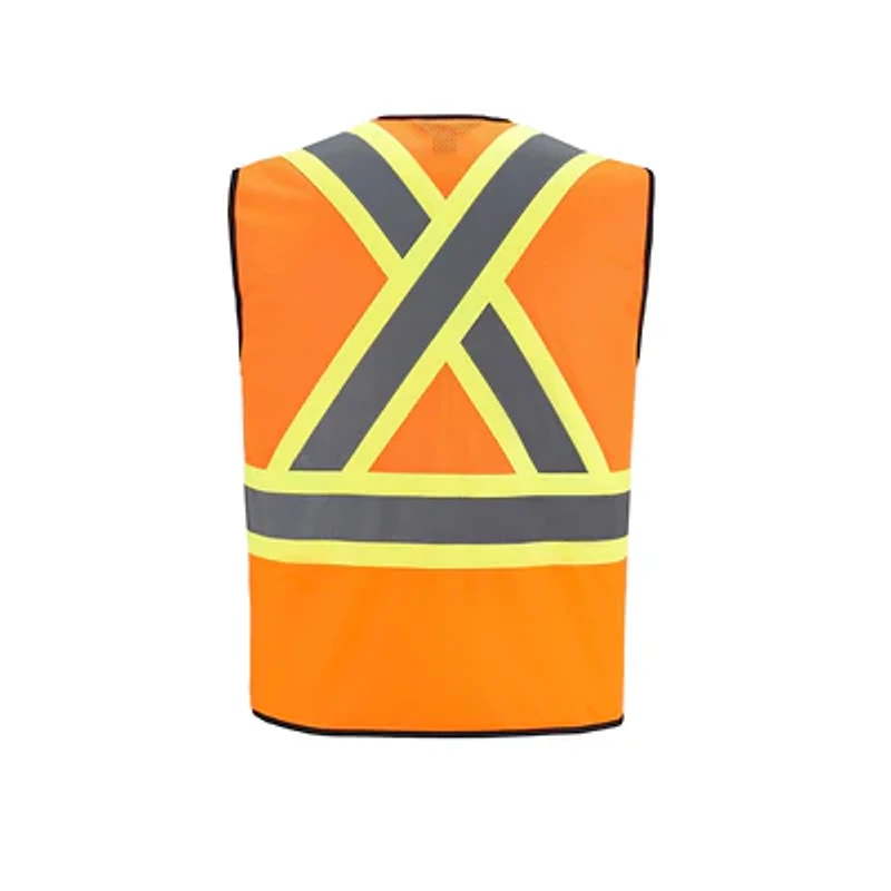 L01150 – Scout – Adult Tricot Hi-Vis Zipper Front Vest