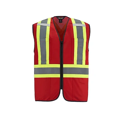 L01150 – Scout – Adult Tricot Hi-Vis Zipper Front Vest