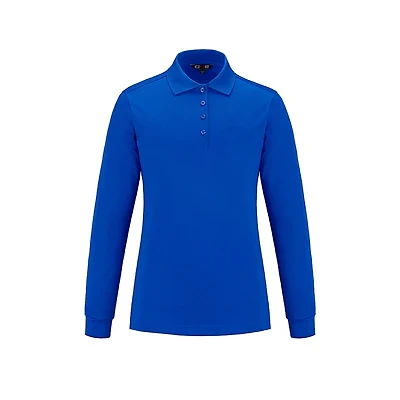 S05738 Birdie Ladies Long Sleeve Mesh Polos