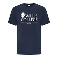 Willis College Navy Unisex Tshirt