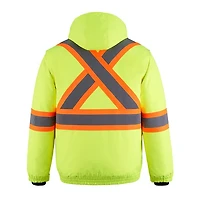 L01277 – Peterbuilt – Hi-Vis 3 in 1 Bomber Jacket with Detachable Hood