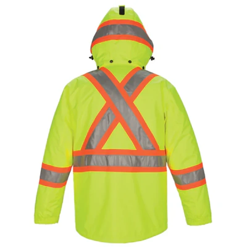 L01250 – Armour – Hi-Vis Insulated Parka with Detachable Hood