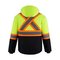L01310 – Freightliner – Hi-Vis Insulated Softshell Jacket w/ Detachable Hood