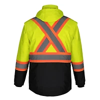 L01275 – Kenworth – 5in1 Hi-Vis Parka with Detachable Hood
