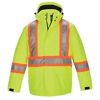 L01250 – Armour – Hi-Vis Insulated Parka with Detachable Hood