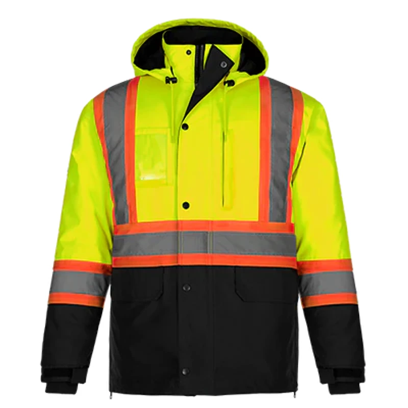 L01275 – Kenworth – 5in1 Hi-Vis Parka with Detachable Hood