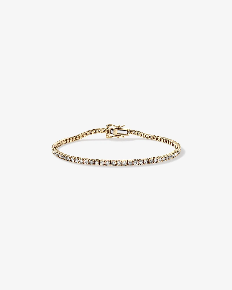 2.46 Carat TW Diamond Tennis Bracelet in 10kt Gold