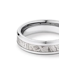 6mm Tungsten and Meteorite Wedding Band