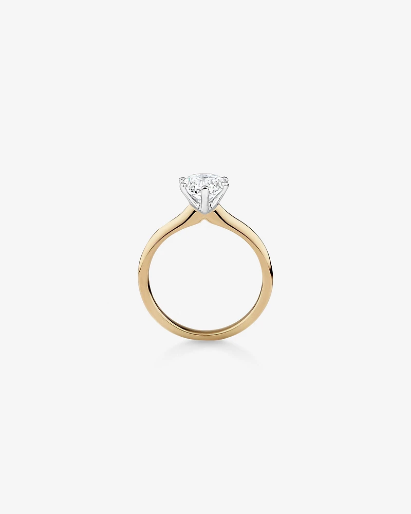 Certified Solitaire Engagement Ring with A 1 1/2 Carat TW Diamond in 18kt White Gold