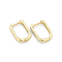 Huggies with 0.14 Carat TW of Diamonds in 10kt Yellow Gold