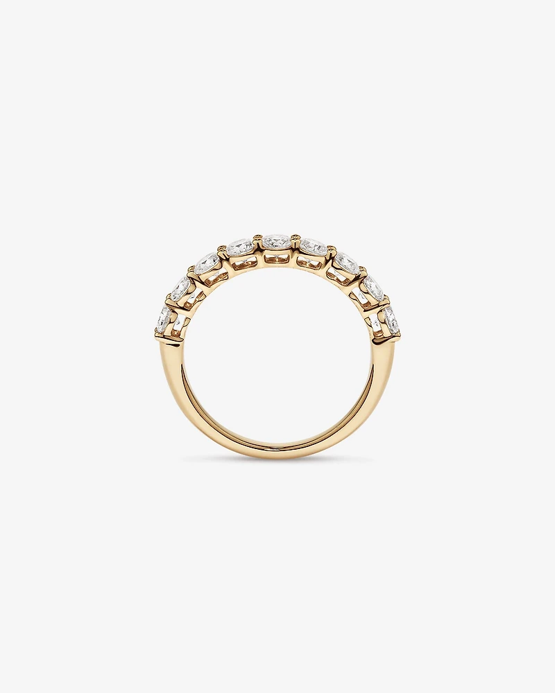 1.30 Carat TW Round Brilliant Laboratory-Grown Diamond Wedding Ring in 14kt Gold
