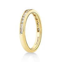 Wedding Band with 0.34 Carat TW of Diamonds in 14kt Yellow Gold