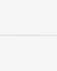 Flat Paperclip Chain Anklet in 10kt Yellow Gold