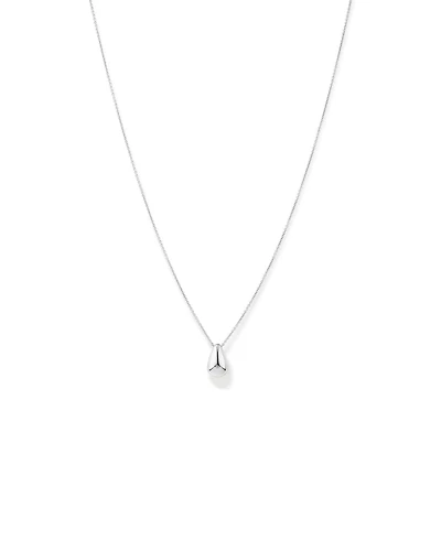Tapered Dome Pendant Necklace in Sterling Silver